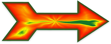 arrow with liquid design