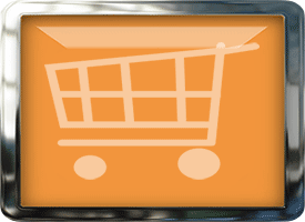 golden shopping cart