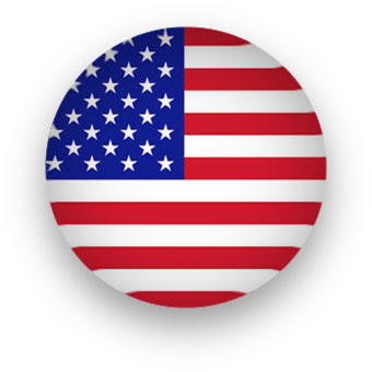 American flag button