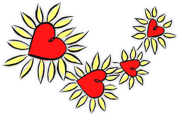 heart flowers